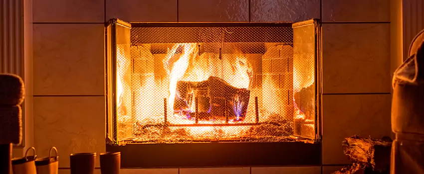 Mendota Hearth Landscape Fireplace Installation in Warrington, Florida