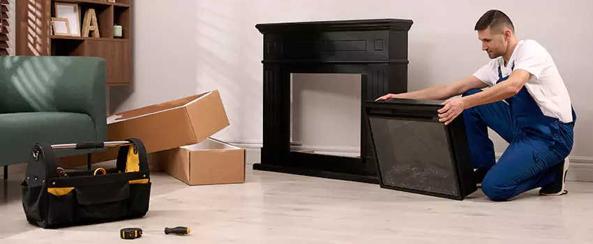 Old Rusted Metal Fireplace Repair And Replacement in Warrington, FL
